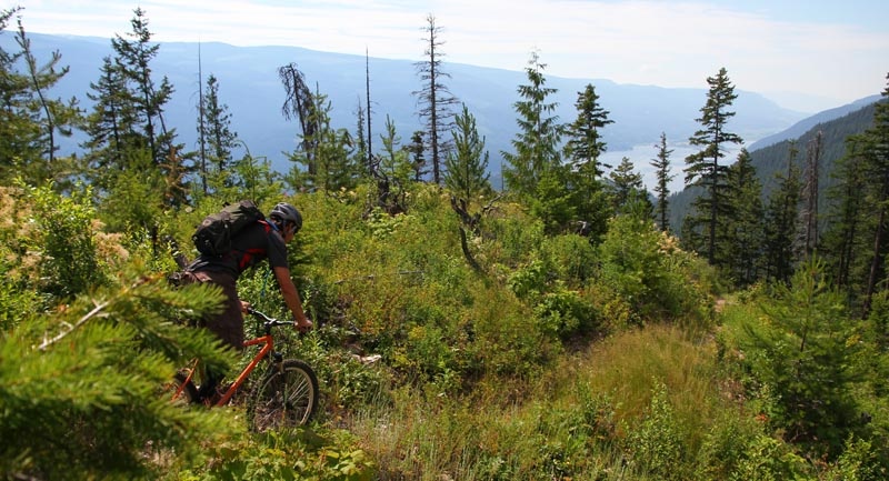 Larch Hill Traverse - Mara Lake in the background