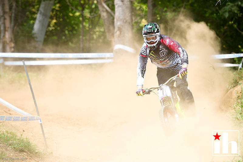 Brendan Fairclough, so far the track is dusty, really dusty!