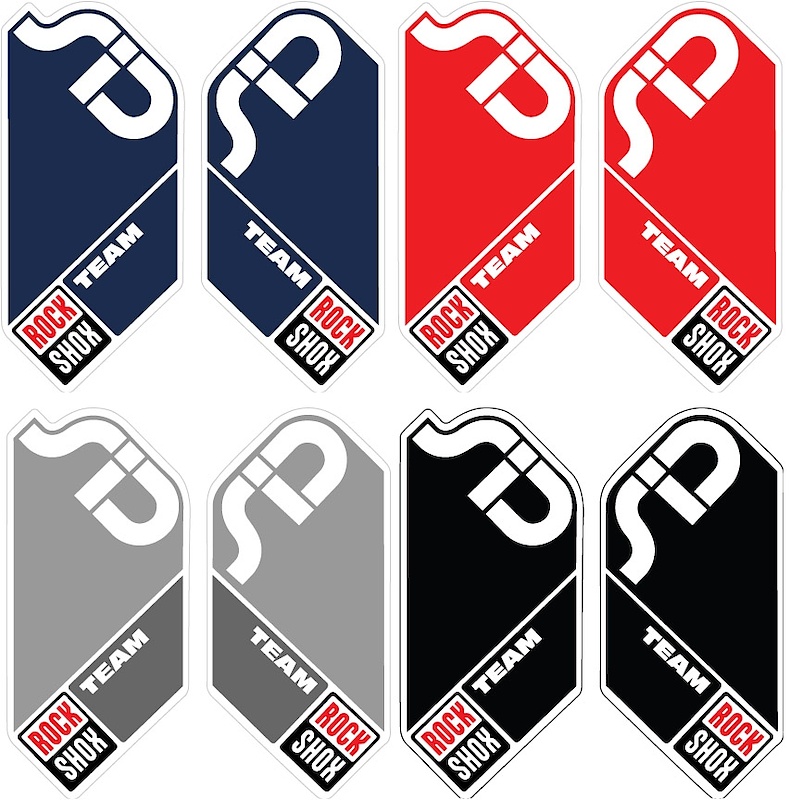 sticker rock shox sid 2010 rood Mountainbike.nl