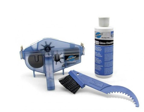 <span style='font-size:24px'>4.</span> <span style='font-size:20px'>A bike cleaning kit</span><br><br>A clean bike works better, looks better, and feels better. A Cleaning kit can consist of a brush, dish soap, a bucket and a hose. Or it can include things like pressure washers, chain cleaners, a box of rags - use rags, save the environment, not paper tools. Use a 'green cleaner'. And don't kill any dolphins by washing toxins down the drain.