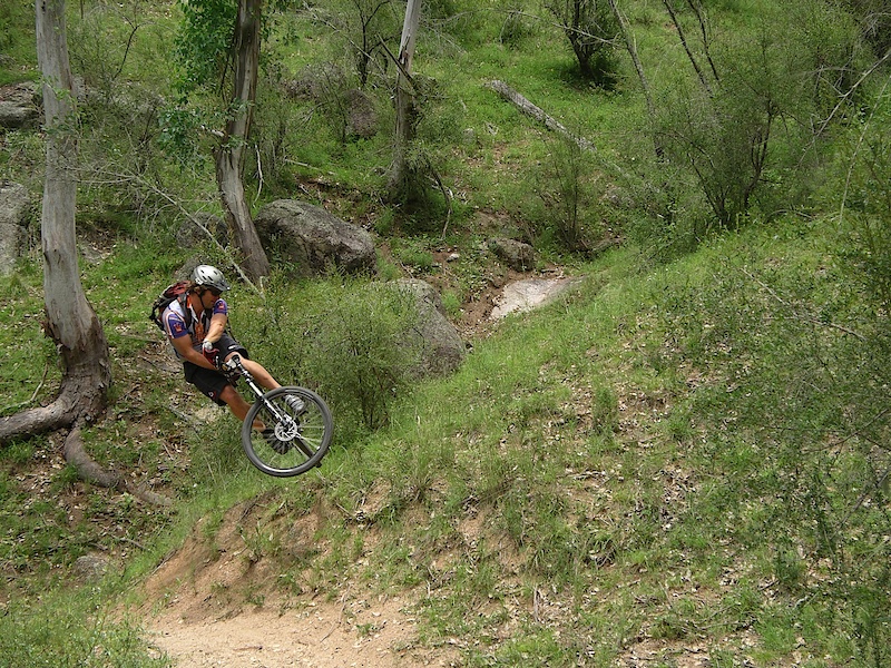 Sharples, just before crashing out of the Muckinbudden novice race finals. He was totally on his way to the top step of the podium...