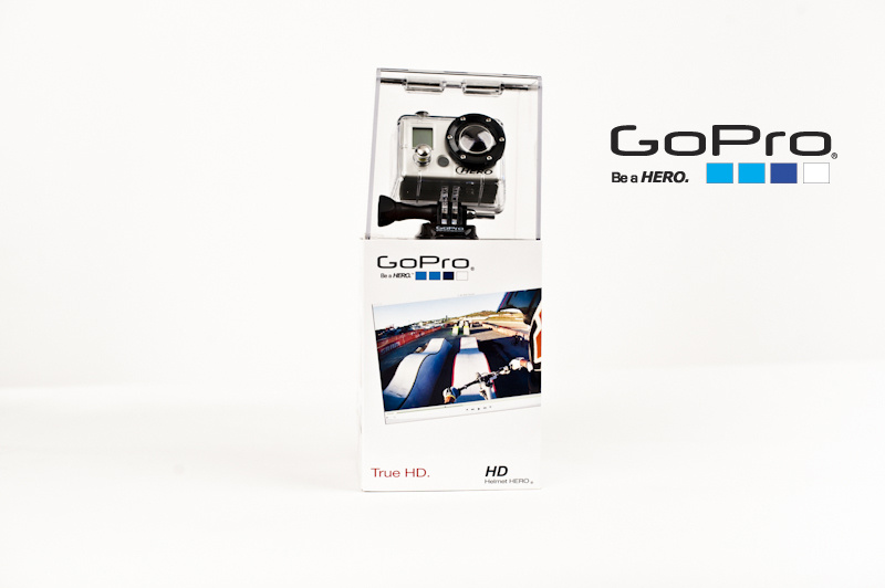 Go Pro package including Go Pro HD camera, expansion parts, suction cup, roll bar mount and chesty mount.
