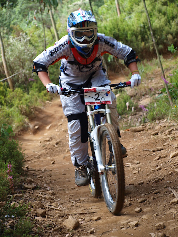 Holly was fast through the technical chute, but didn't have enough for the win today