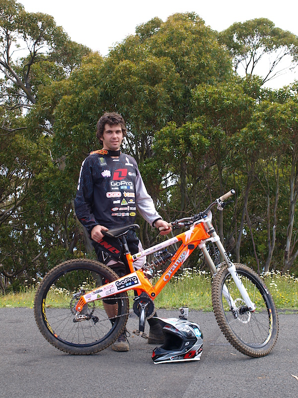 Ricky has been riding Oranges for many years now and knows how to get every inch from his settings. A titanium spring combined with a sensible build up makes the Orange one of the lightest bikes doing the rounds