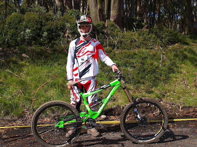 Aden has been onboard a Commencal for a while now, these bikes certainly do stand out