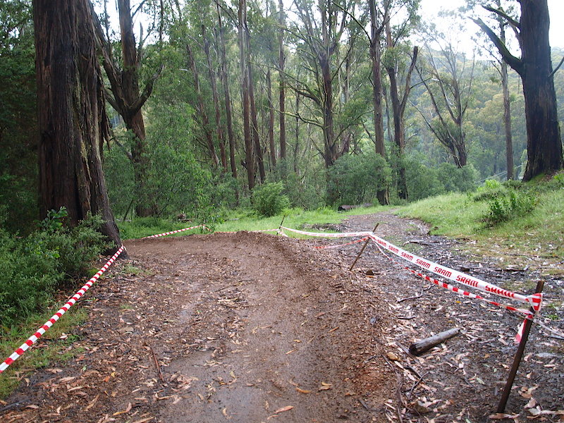 A few jumps at high speed sends you into this berm, the corner allows riders to hold speed, but still provides a few hairy moments!