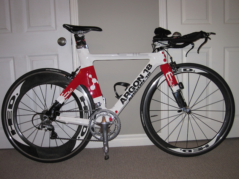 2009 Argon 18 E-112 small. Hed Jet 9 rear, Jet 4 front.