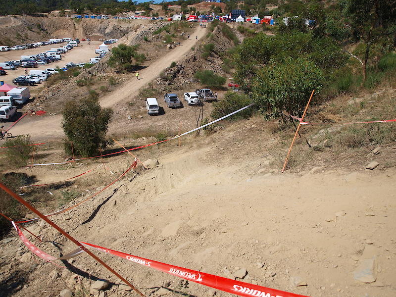 This is the right hander after the rock feature before you turn left and hit the bridge jump.