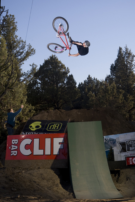 A taco'd front wheel and multiple slams can't keep this kid down, Anthony Messere getting down and dirty with a flip double whip at UDUG 2011
