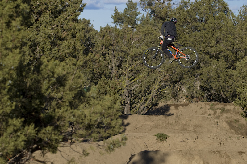 The jump line was running perfectly for the competition, T Mac takes advantage and styles out a nice whip in practice.
