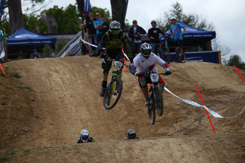Matt Jones decided to actually wear a pair of gloves at PORC and was killing it on the track in the day and on the Dirt Jumps in evening. This is where the track gets super fast and also the jump that caught Scott Shepherd.