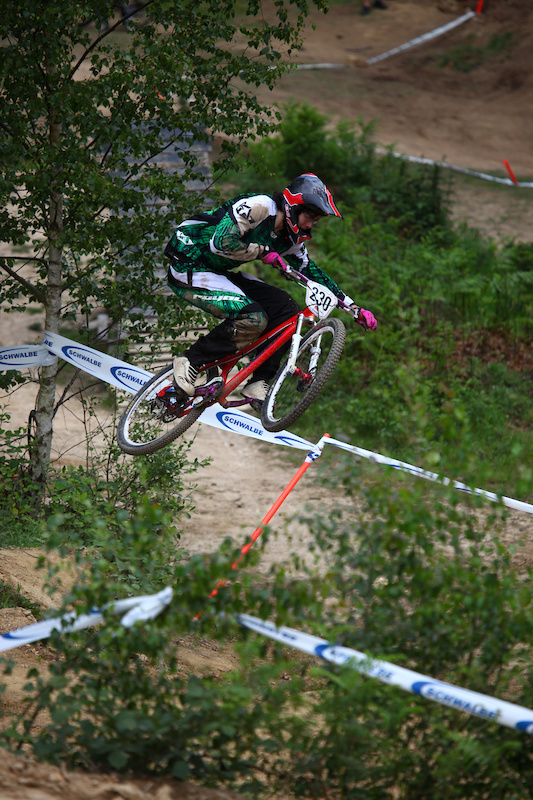 Identiti and Halo Supported Rider Isaac Munday tweaking in practice of the hip on the 5th straight leading to the step down.