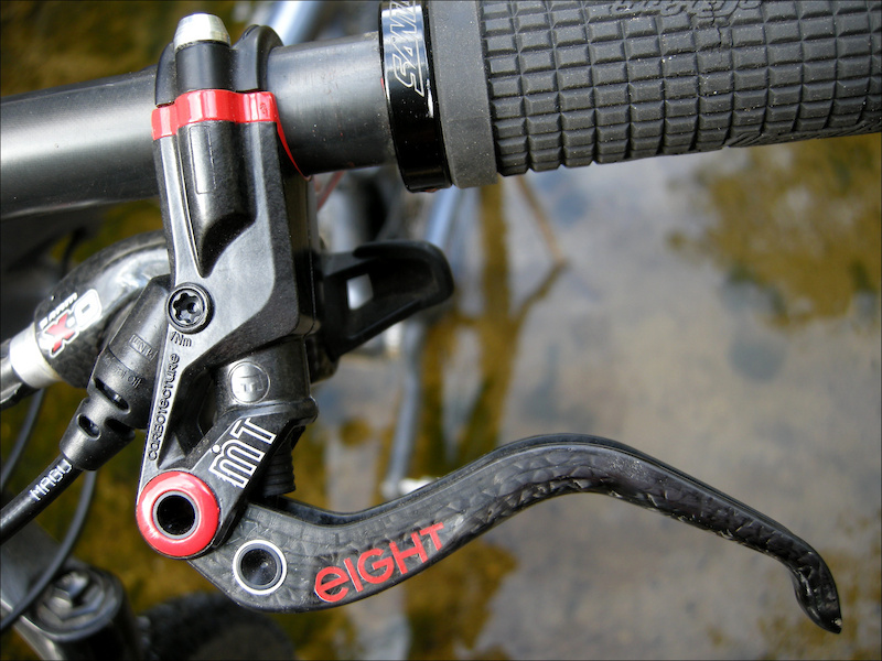 Stunning design - and all carbon fiber beyond the hardware bits. Meet Magura's MT-8 brake lever.