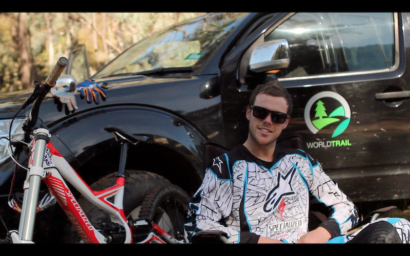 Working with World Trail allows Rhys to continue to be around bikes even when not racing, sounds good to us! Photo: Peter Karas