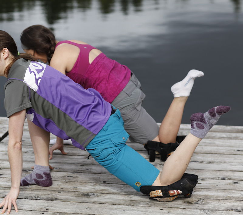 By bringing in the leg to the glute, you add an even more effective stretch to the mix.