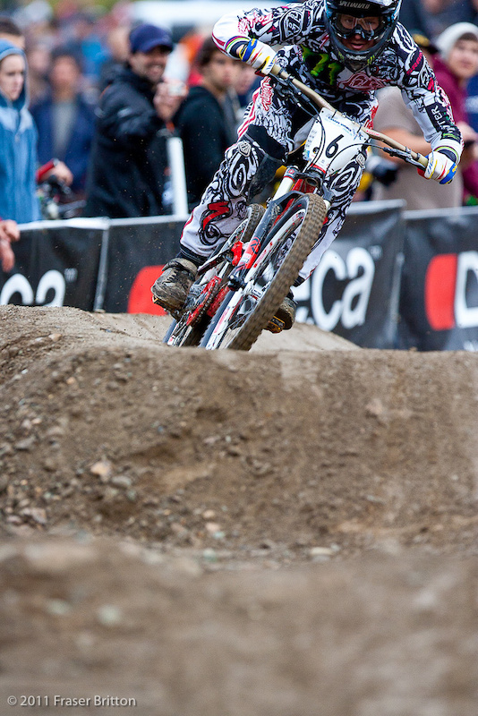 Troy Brosnan went out in in the quart finals tonight and will want redemption come pump track time.