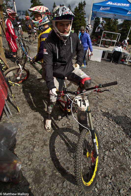 Marcelo Gutierrez and his rig on their way to second place in the Garbanzo DH.