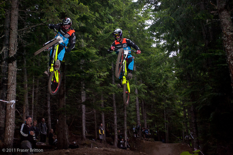 Troy Brosnan and Brendan Fairclough, synchronized riding...