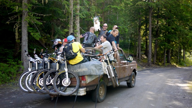 Overloaded gas guzzler at Retallack Lodge, New Denver BC. Photo: Paddy Kaye