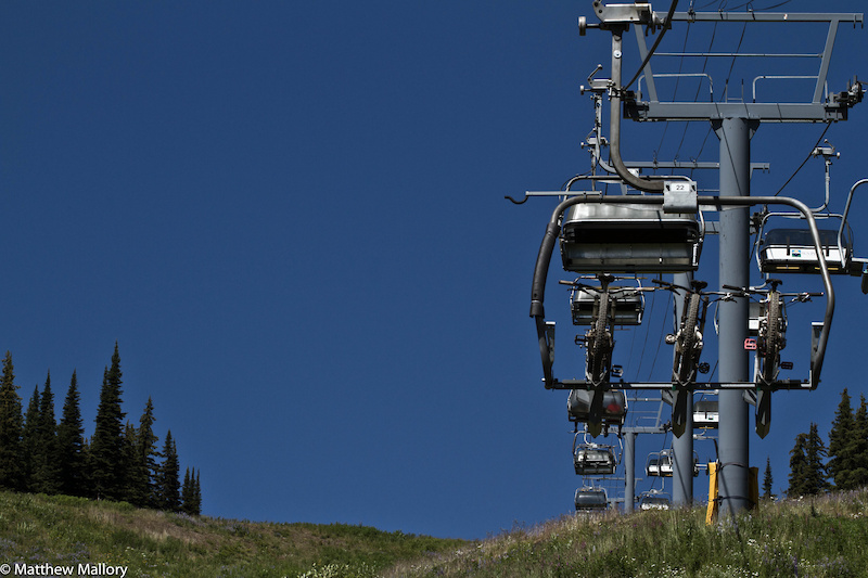 Sun Peaks is my favourite bike park. Anticipation ran high as we followed our bikes up the mountain.