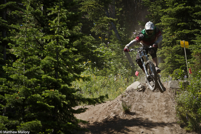 Sean Nicol airs it out on Barn Burner. Sun Peaks has done a great job of mixing speed and flow with airtime and we did our best to take advantage of it.