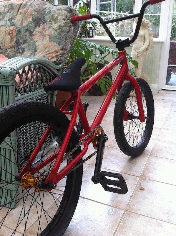 red custom bmx