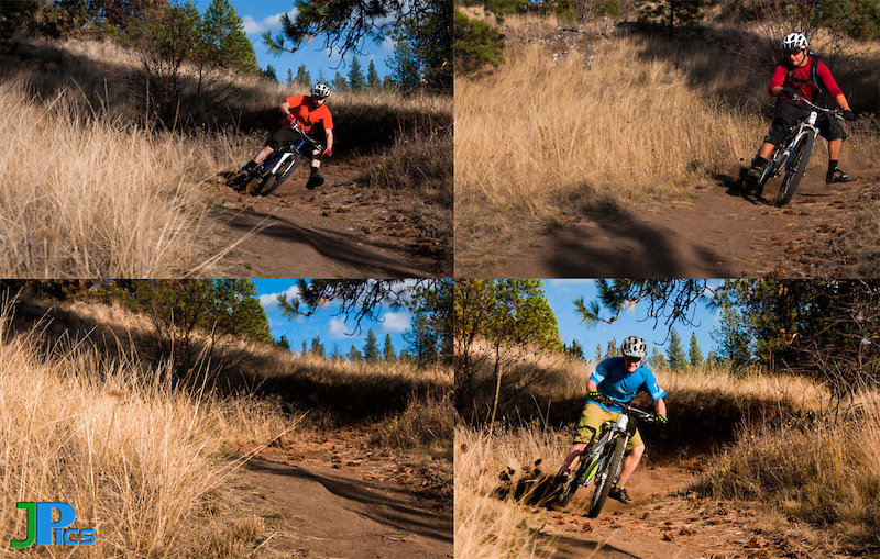 AJ, Markee-D and I getting loose on the Lookout Trail!  Look at the beautiful corner, expecting nothing...