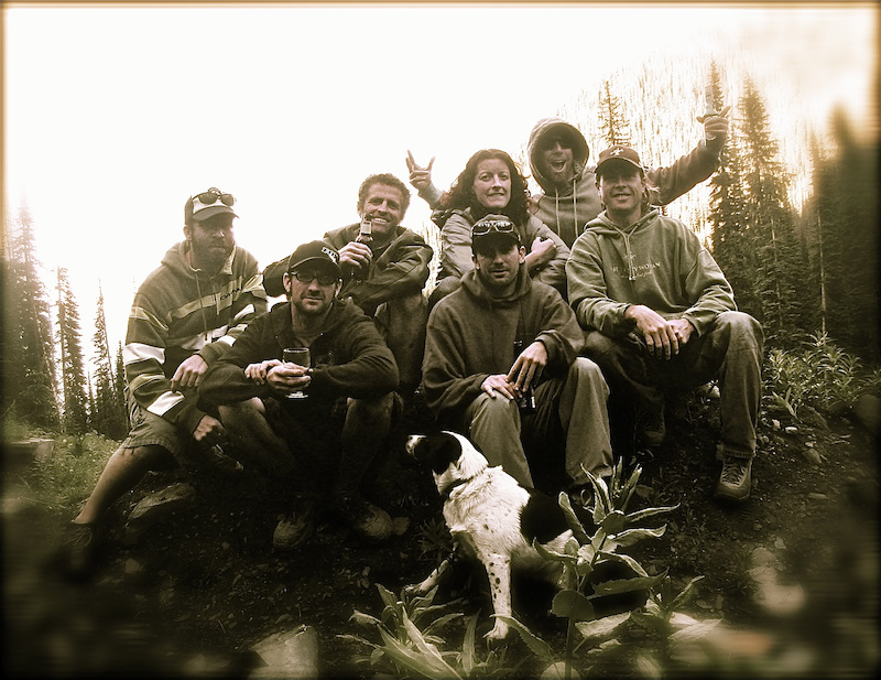 The Oregon crew, in the mountains to work. And play!