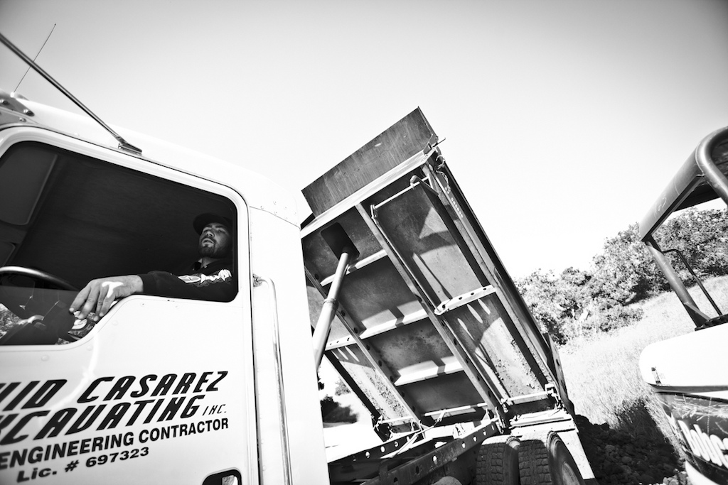 How many truckloads of dirt do you think for this whole project? Put it in the comments. We'll tell you on Wednesday.