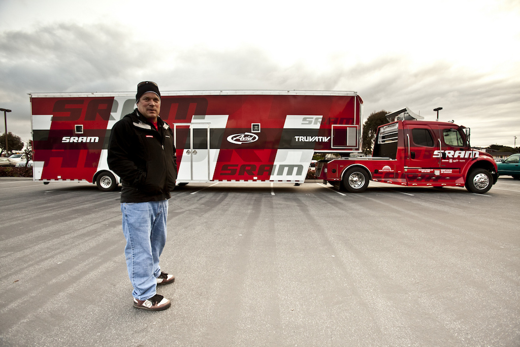 Any athlete's home away from home. The SRAM truck race supports events all over North America. Check your local listings.