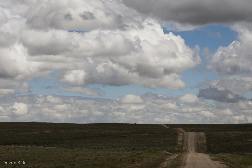 The never ending roads of the Great Basin of Wyoming. Just another day on the TDR...