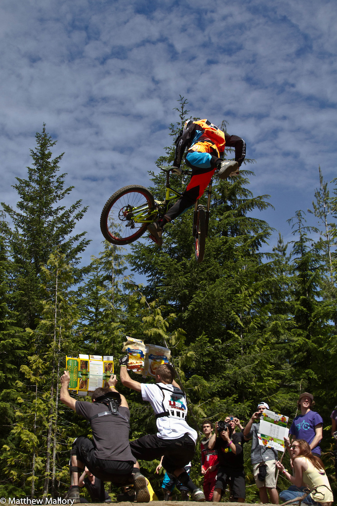 Fairclough styles up his whip with a knack knack over some crazy kids.
