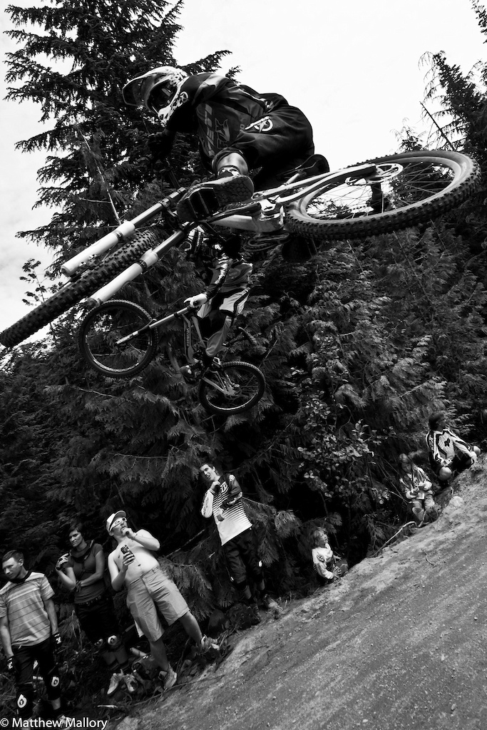 Eliot Jackson and Brendan Fairclough rode side by side to lead the final train through Crabapple Hits.