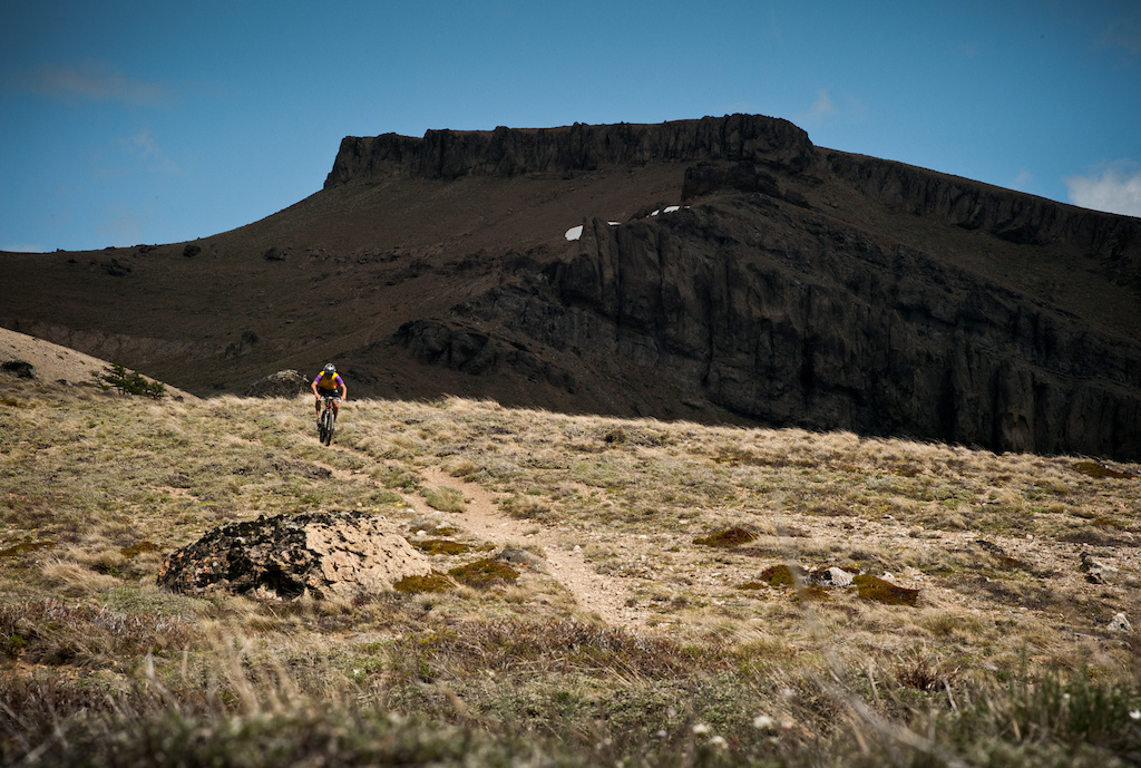 Big climbs up behind San Carlos de Bariloche bring you among enormous mesas and the start of long, well earned singletrack descents.